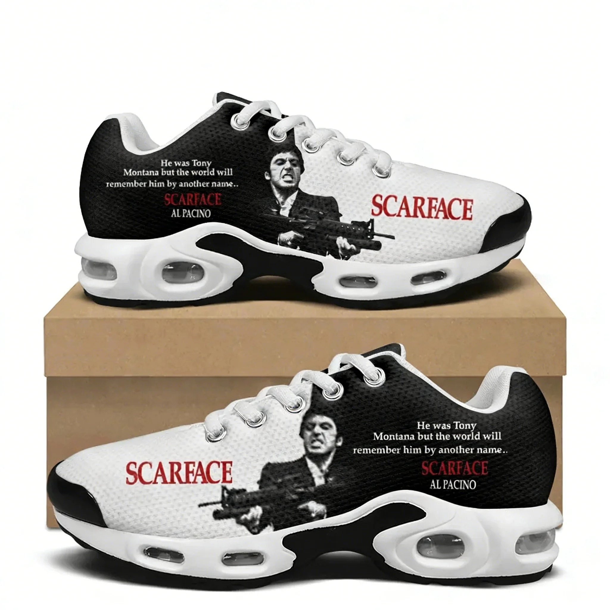 Running Gear Woman - Scarface Luftkissen-Sneaker, Beliebter Film Tony Montana,