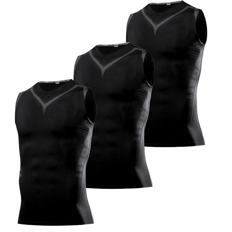 Running Gear Autumn - Eng anliegendes Kompressionsshirt für Herren, atmungsaktiv,