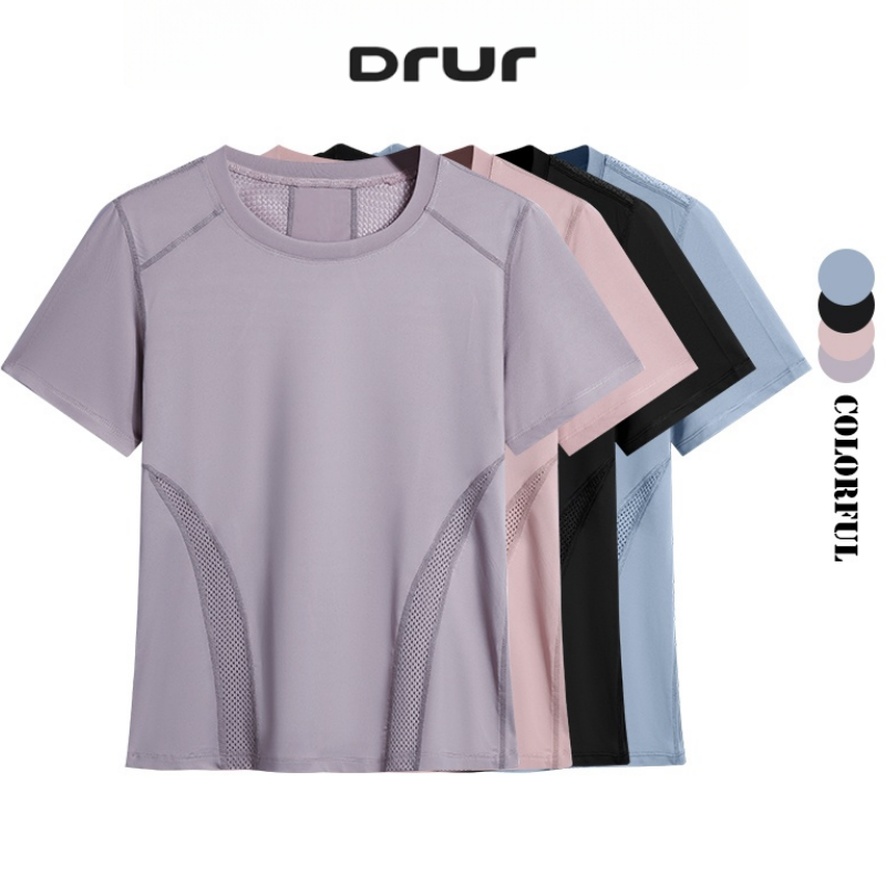Running Gear Woman - DRUR Sommer Leichtes Lauf-T-Shirt für Damen,