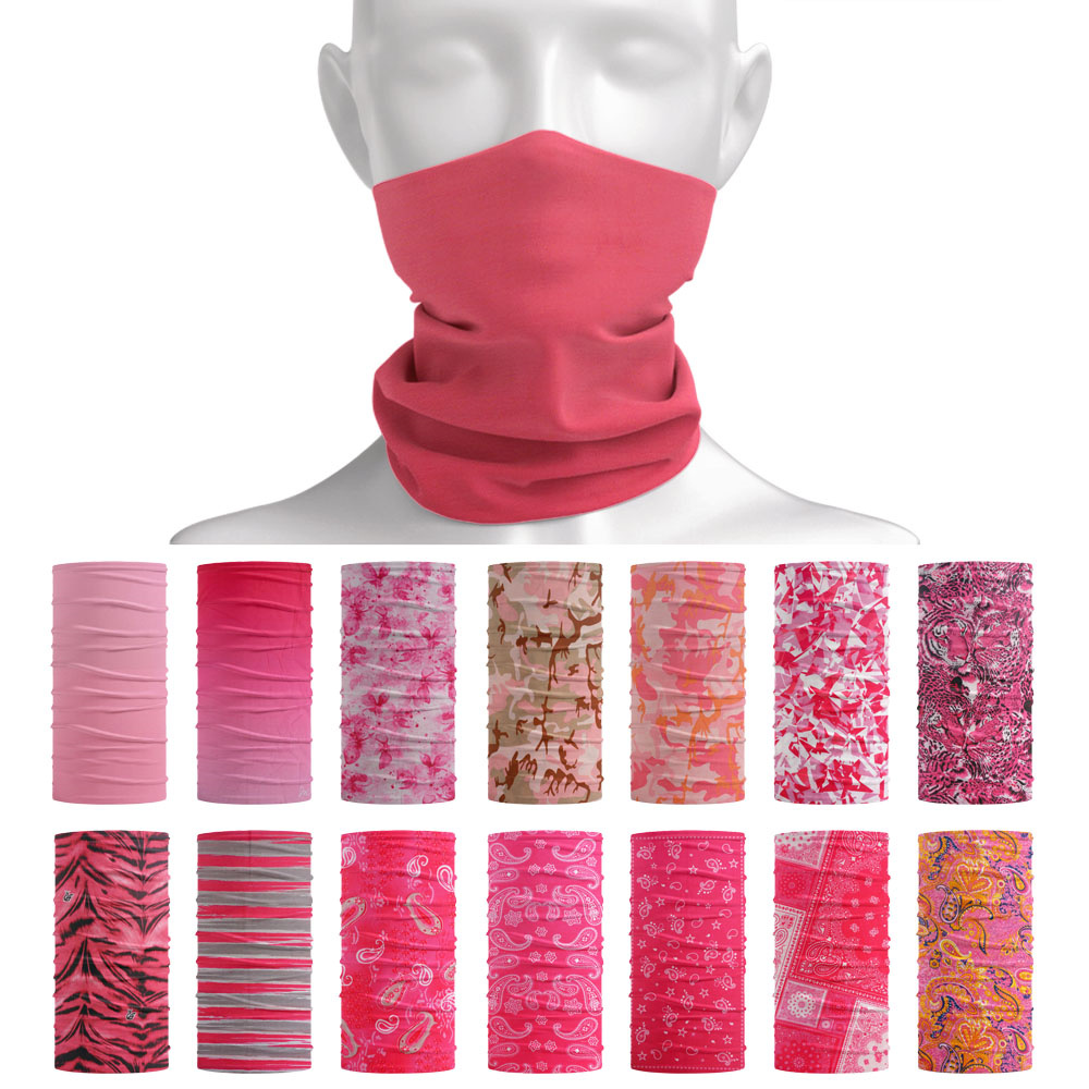 Running Gear Autumn - Rosa Nahtlose Outdoor Bandana Radfahren Hals
