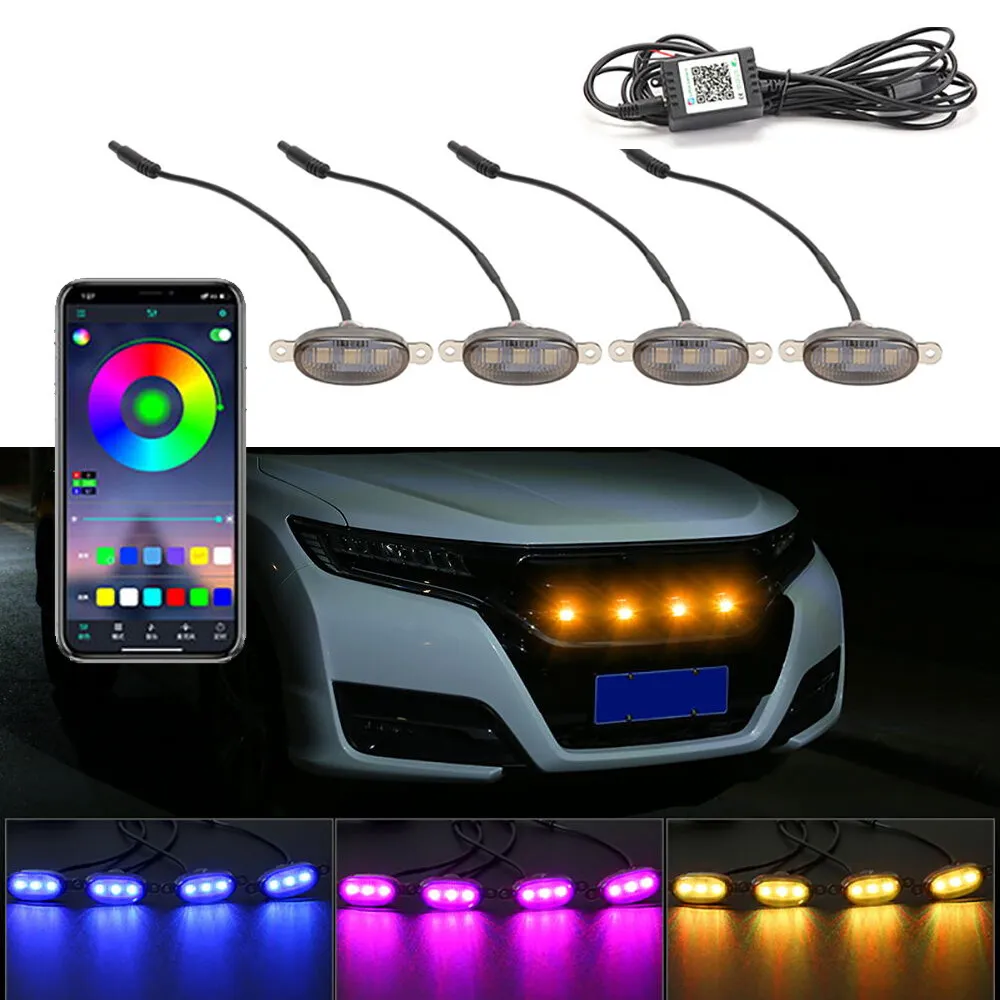 Running Gear Accessories - Led Auto Front Grille Beleuchtung Universal